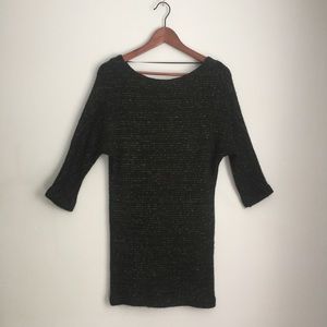 Sparkle & Fade | Sweater Dress w/ Metallic Detail